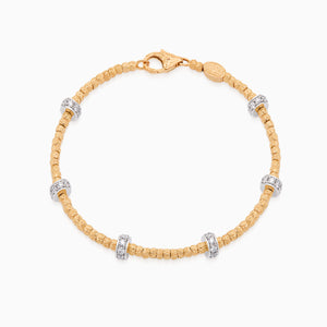 Diamond Botticelle Small Bracelet, Rose Gold