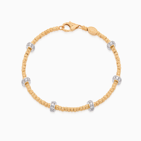 Diamond Botticelle Small Bracelet, Rose Gold