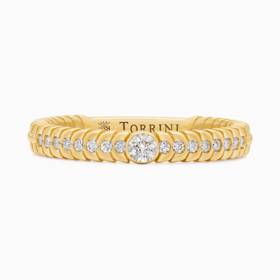 Diamond Alloro Classic with diamonds, yellow gold