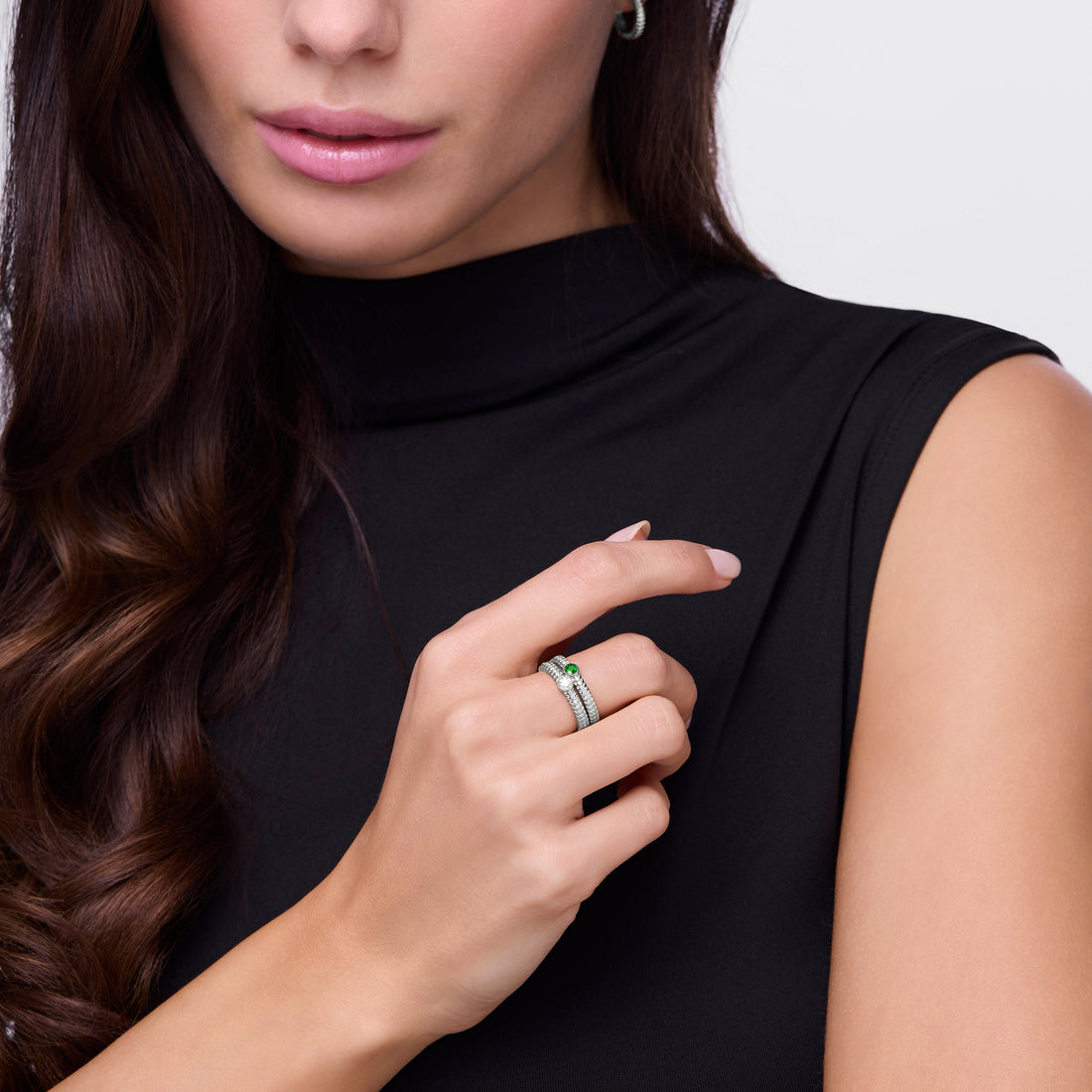 Emerald Alloro Classic Oversize, platinum