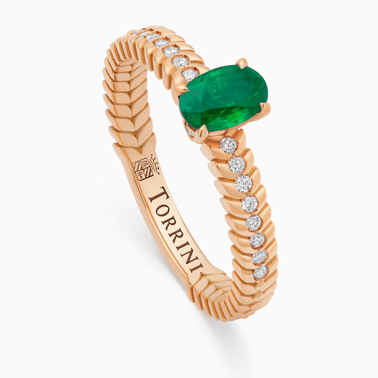 Emerald Alloro Griffe Small, rose gold