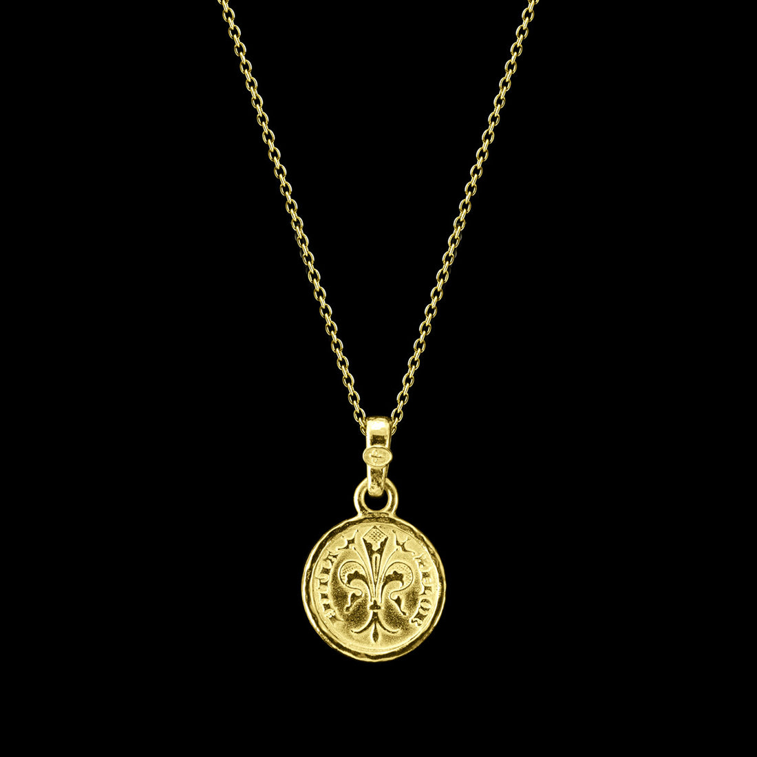 18kt Gold Florentine Coin Necklace – Florin