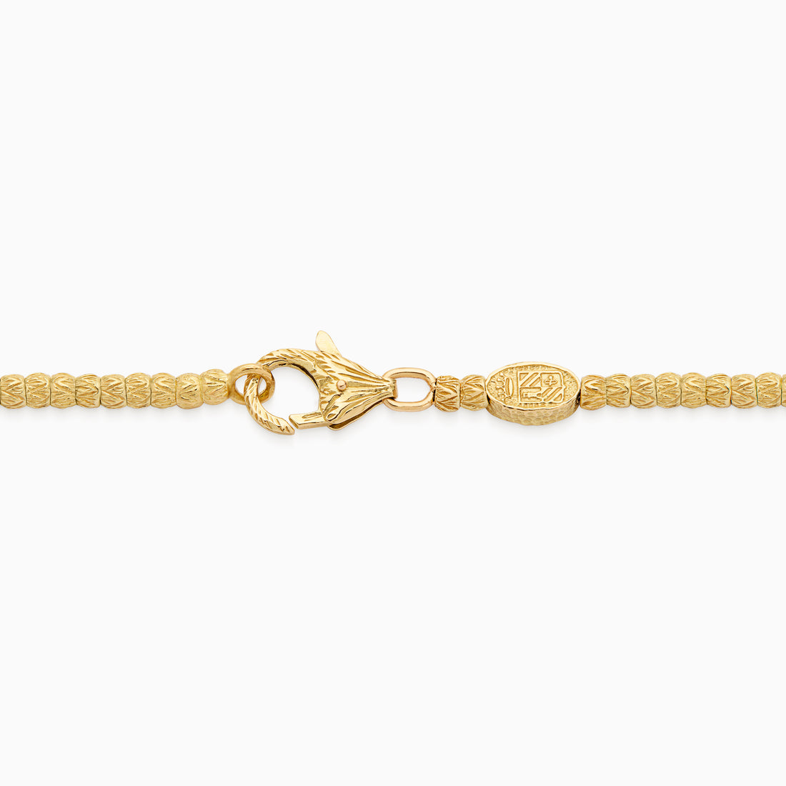 Emerald Botticelle Small Necklace – 1 Wheel, Yellow Gold