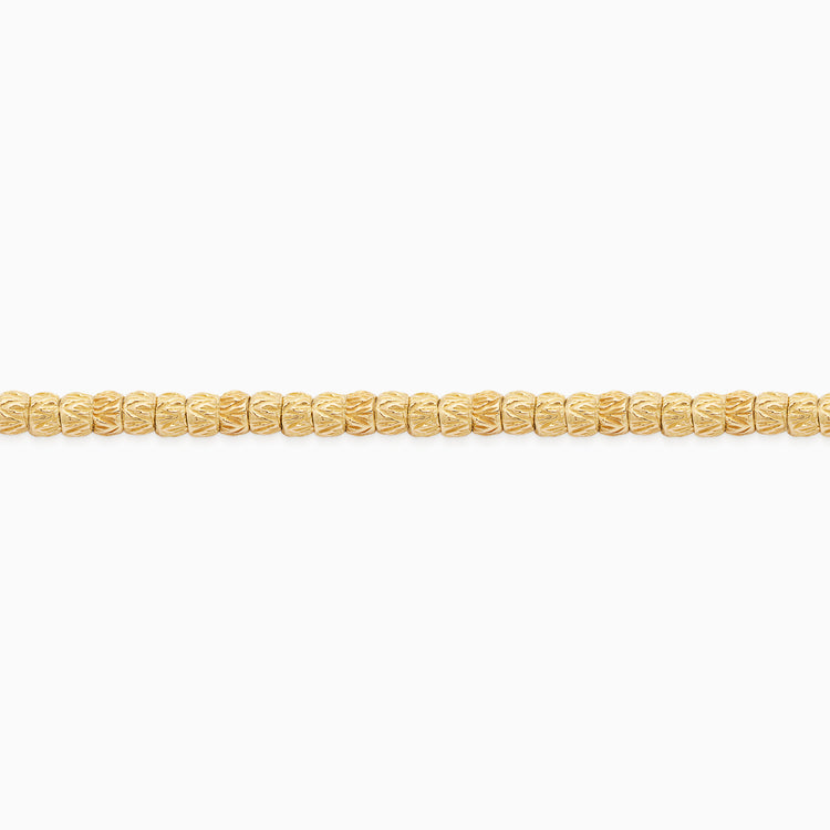 Emerald Botticelle Small Necklace – 1 Wheel, Yellow Gold