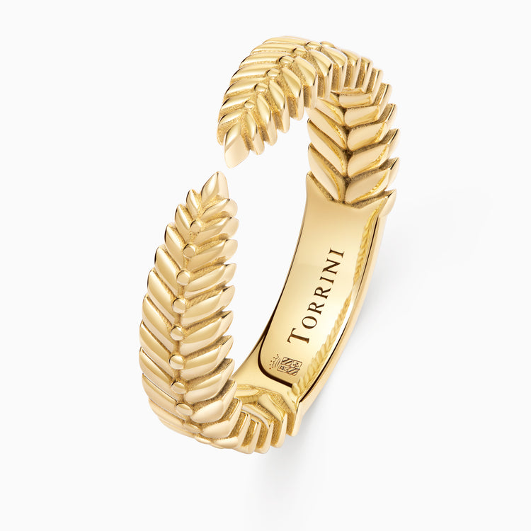 Alloro Open ring, yellow gold