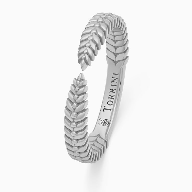 Alloro Open Classic ring, platinum