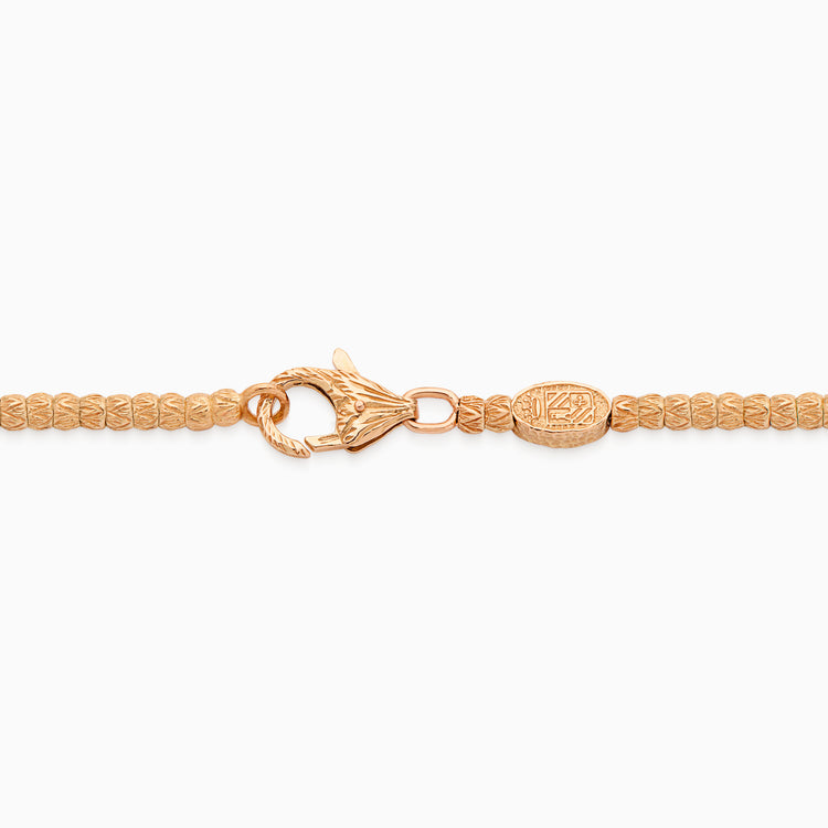 Ruby Botticelle Small Necklace – 1 Wheel, Rose Gold