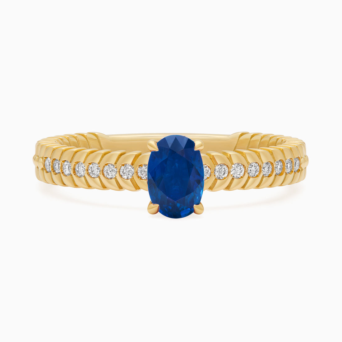Sapphire Alloro Griffe Small, yellow gold